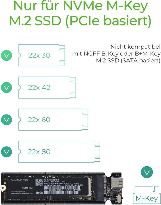 Produktbild Icy Box IB-1817Ma-C31 (M.2 2280, M.2 2230, M.2 2260, M.2 2242, M.2)