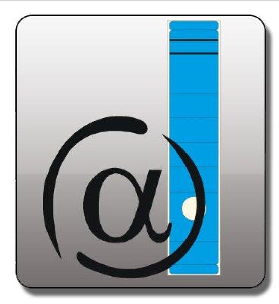 Produktbild Alpha-Label Rückenschild, selbstklebend, lang/breit, blau, 100 Rückenschild