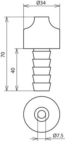 Produktbild Dehn Dachdurchführung D 34mm B 16mm 552010