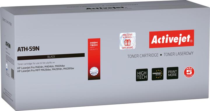 Activejet ATH-59N Cartouche de toner (remplacement de HP 59A CF259A Haute 3000 pages noir)- Without c (B)