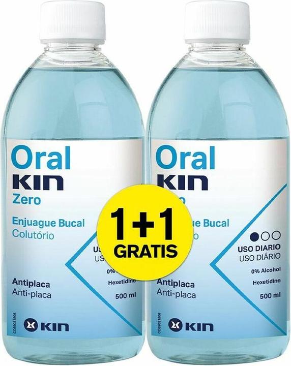 Immagine prodotto KIN ORALKIN ZERO ENJUAGUE BUCAL set 2 pz (500 ml, Collutorio)