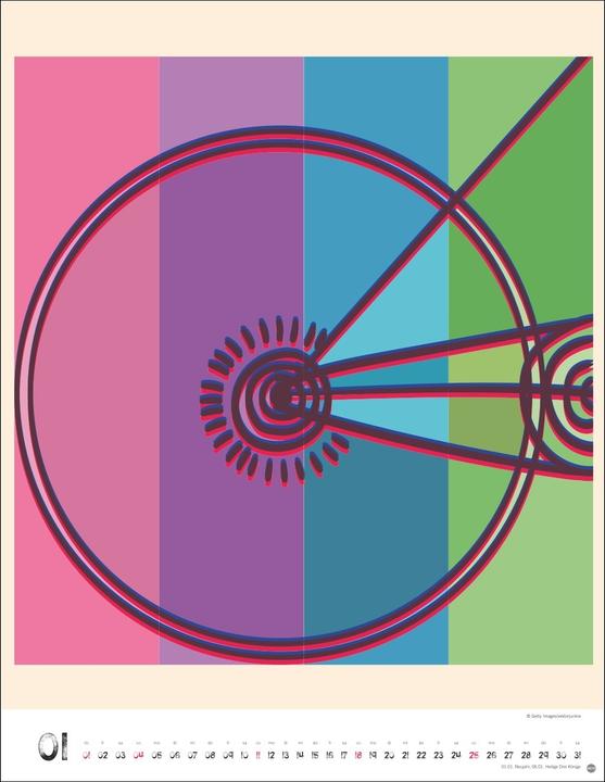 Image du produit Bike Art Posterkalender 2026 (34 x 44 cm, Couverture rigide, Allemand)