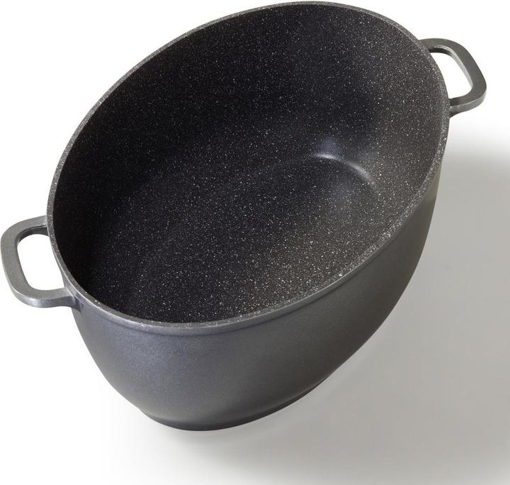 Actual product image Stoneline Gourmet roaster 39 x 26 cm, with aroma glass lid (39 cm, Casserole + Stewpot, Cast aluminium)