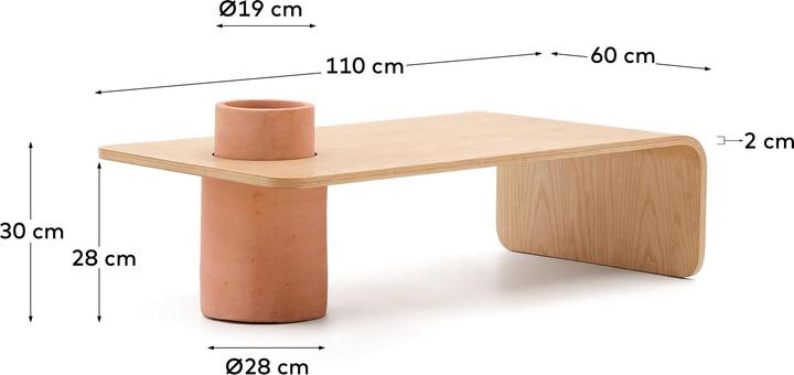 Actual product image Kave Home Olaria (110 x 60 x 30 cm)