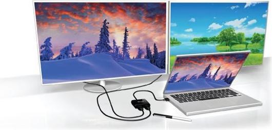 Actual product image Club 3D Club3D Multi Streaming Transport Hub 1xDP->2xHDMI (HDMI, 20 cm)