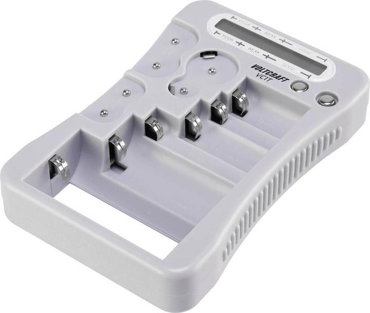 Voltcraft Testeur de piles VC1T Plage de mesure (testeur de piles) 1,5 V, 3 V, 6 V, 9 V
