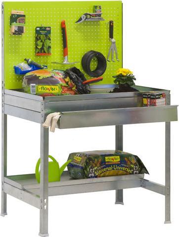 Immagine prodotto SimonRack Tavolo per piante SIMONGARDEN argento, verde 120,0 x 40,0 x 144,2 cm (120 cm, 40 cm)