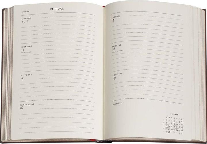 Immagine prodotto Paperblanks PAPERBLAN Agenda Morris Windrush 2026 FD0684-9 1W/2S HOR Midi SC DE 13x18cm (17,5 x 12 cm, Tedesco)