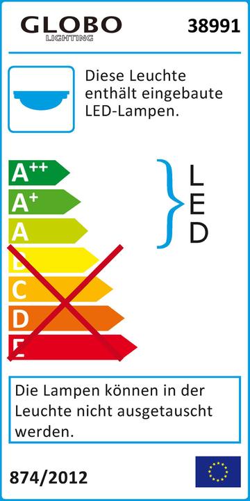 Label énergétique Globo Bande LED Bande LED (RGBW, 300 cm, Intérieur)