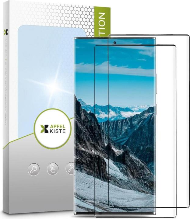 Actual product image Apfelkiste - Panzer Glas Displayschutzfolie Case Friendly (2er Set) (2 Piece, Samsung Galaxy S22 Ultra (5G))