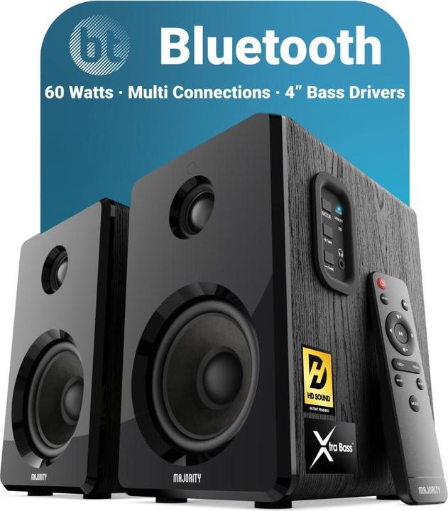 Immagine prodotto Majority D40 Aktiv Regal-Lautsprecher (1 coppia, 60 W)