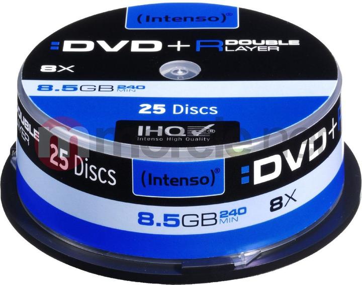 Image du produit Intenso Boîte à gâteaux DVD+R (25 x)