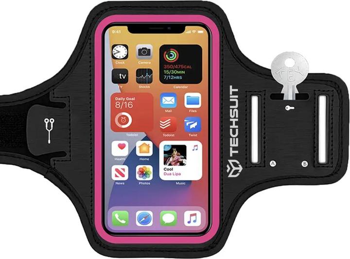 Image du produit Techsuit - Sports Armband (TH20) - with Velcro, for Phones, max 6.8" - Pink