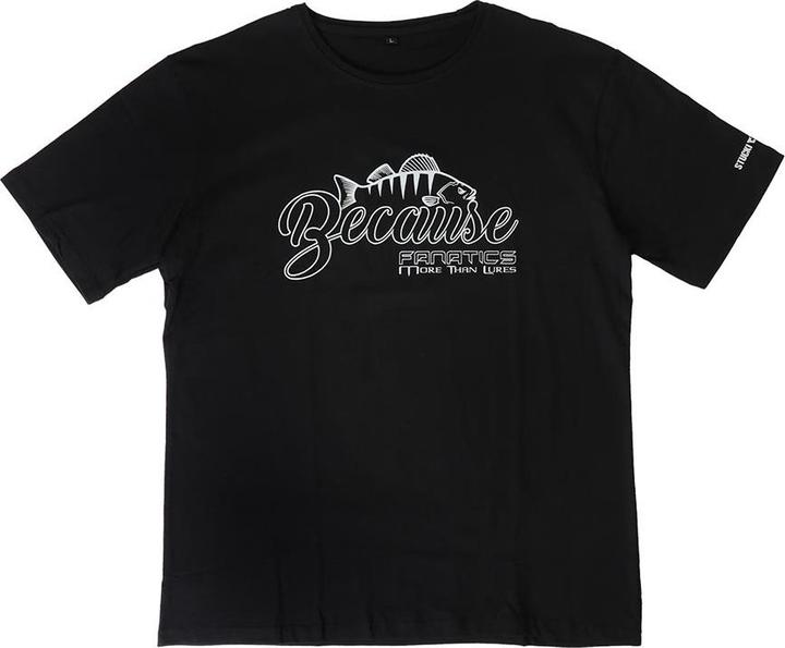 Image du produit Stucki Fishing T-Shirt Because Fanatics, Schwarz (XL)