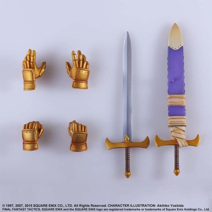 Actual product image Square Enix Final Fantasy Tactics Bring Arts action figure Delita Heiral 14 cm