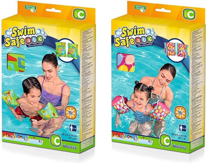 Image du produit Bestway Swim Safe ABC AquaStar Tissu Bracelet gonflable Floaties S/M, Swim armbands, Boy/Girl, Fabr