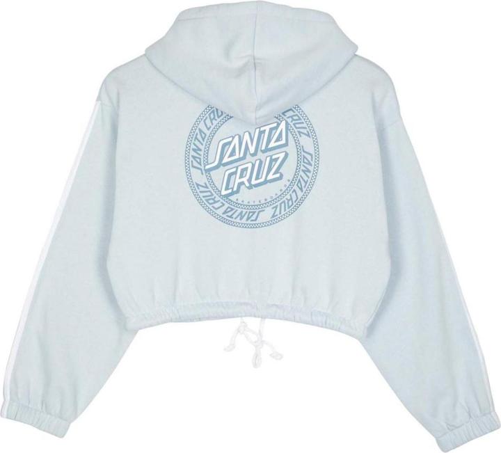Immagine prodotto Santa Cruz Felpa con cappuccio con zip a pois ad anello con contorno a quadri (M)