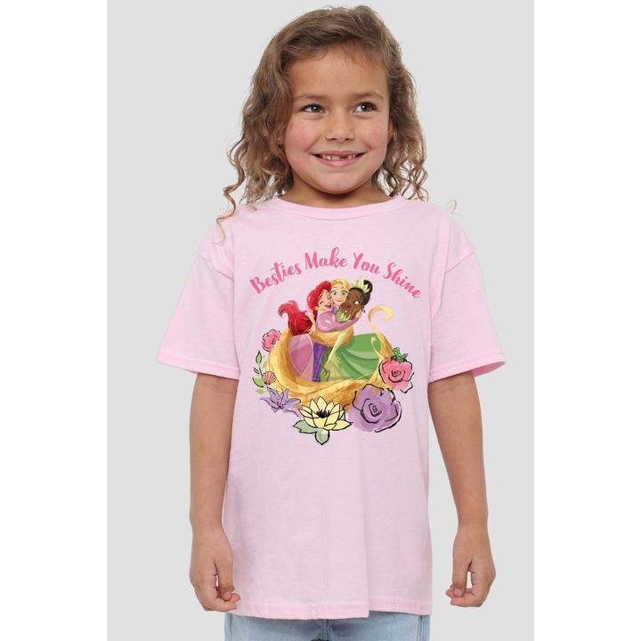 Immagine prodotto Disney Princess Besties Shine Maglietta Ariel Rapunzel Tiana Bambini (140)