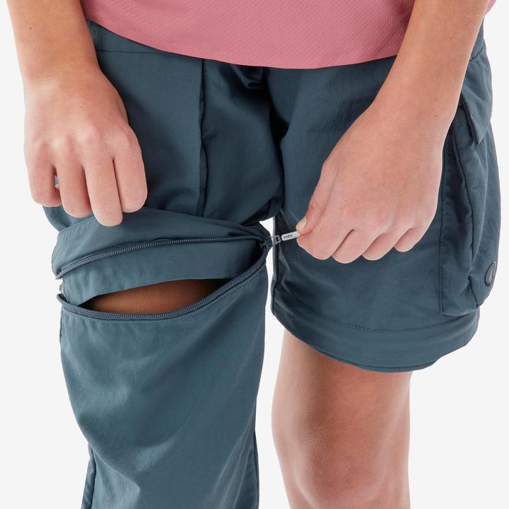 Actual product image Quechua Zip-Off-Hose Kinder Gr. 123–172 Wandern - MH500 blau
