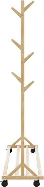 Produktbild VidaXL Kleiderständer mit Haken und Rollen 100x35x157 cm Bambus