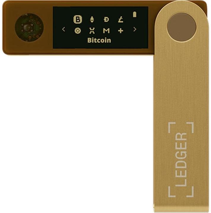Actual product image Ledger Nano X - Gold (Litecoin, Dash, Bitcoin, Others, Dogecoin, Ethereum Classic)