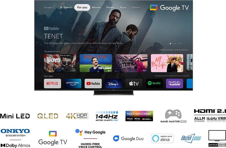 Image du produit TCL 65C835 (65", C835, QLED, 4K, 2022)