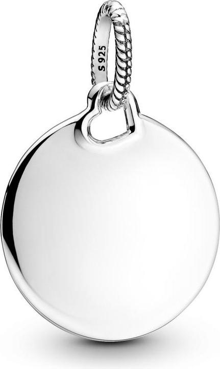Pandora Gravierbarer runder Anhänger (Silber 925)
