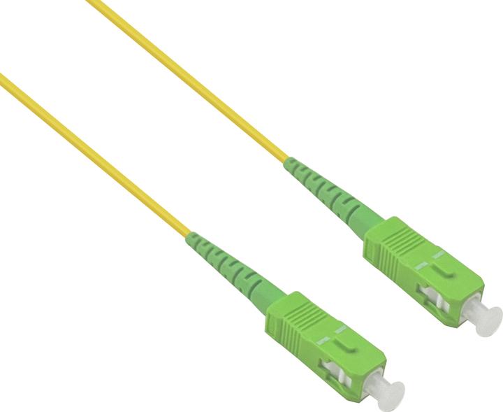 Image du produit Helos Câble de brassage fibre optique simplex SC/APC-SC/APC G657 9/125µm OS2, 2,0m (U/UTP, CAT6, 2 m)