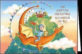 Produktbild Edition Gollong Doppelkarte / Zum Geburtstag (Ritter und Drache) / Quer