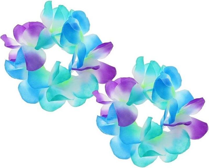 Produktbild GoDan Hawaii-Armbänder, blau und lila, 2 Stück