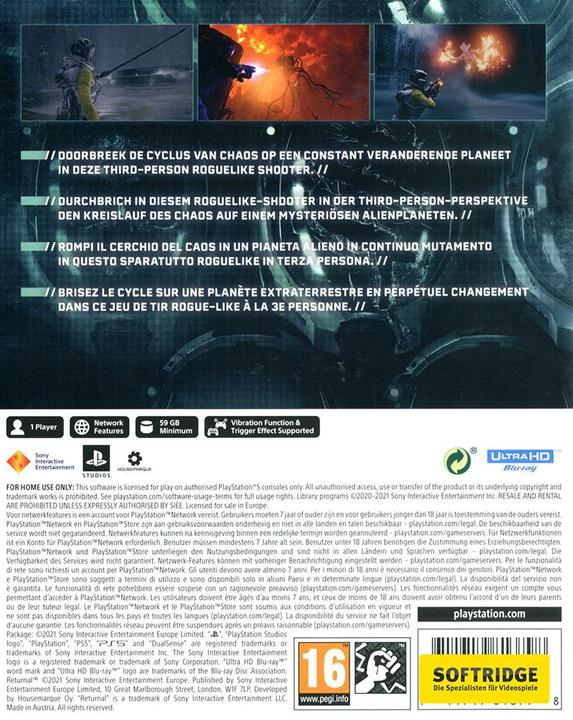 Image du produit Sony Returnal (PS5, Multilingue)
