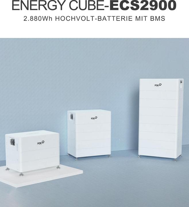 Immagine prodotto Fox Ess Sistema di accumulo a batteria ECS2900-H6 - 17,28kWh (345.60 V)