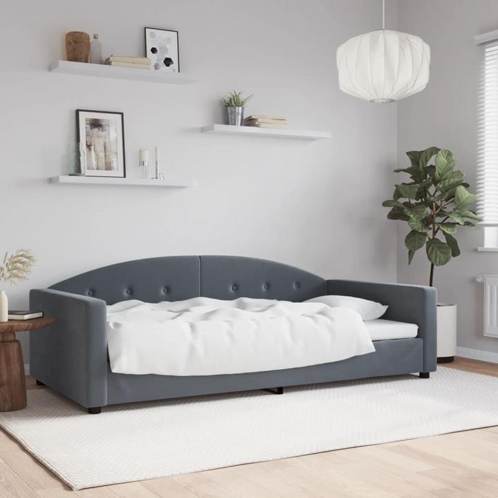 Produktbild VidaXL Tagesbett Gästebett Bettsofa Schlafsofa ohne Matratze 100x200cm Samt (Bettsofa)