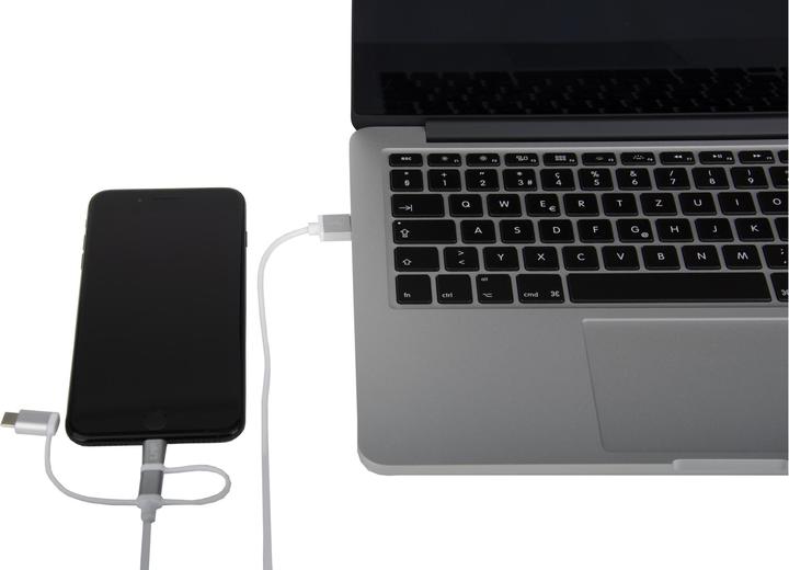Image du produit LMP Câble dock/lightning/microB vers USB (1 m, USB 2.0)