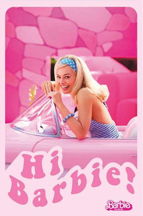 Actual product image Barbie Text Poster (91 x 61 cm)