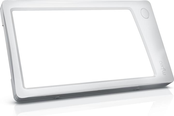 Produktbild Mybeo Tisch Tageslichtlampe, Metallständer, 3x Helligkeitsstufen, Flacker- und UV-frei, A++, 7W