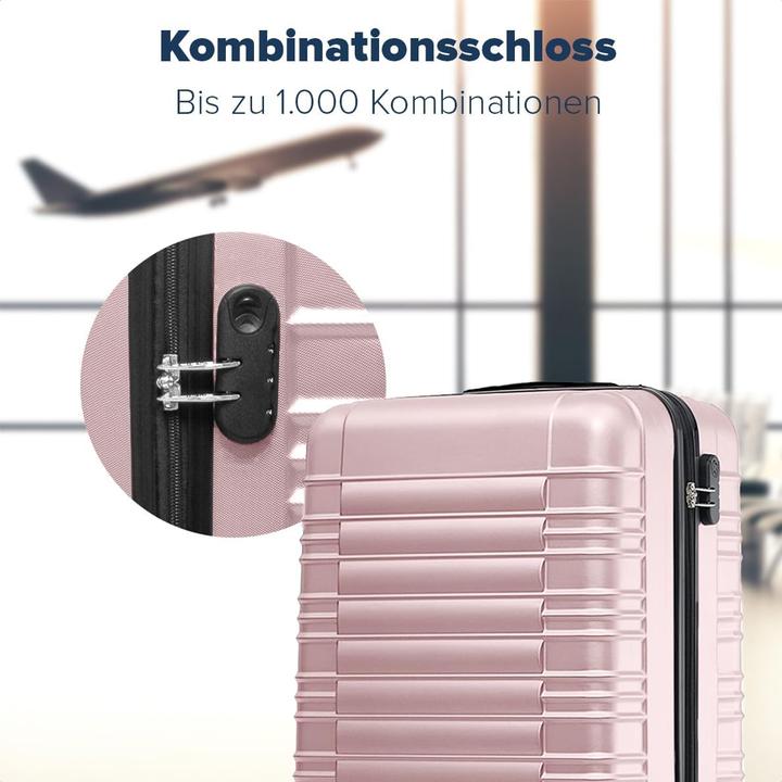 Actual product image Trvlmore 2-teiliges Kofferset mit Rollen (110 l, Hand luggage (up to 50 litres), L (90 - 115l))
