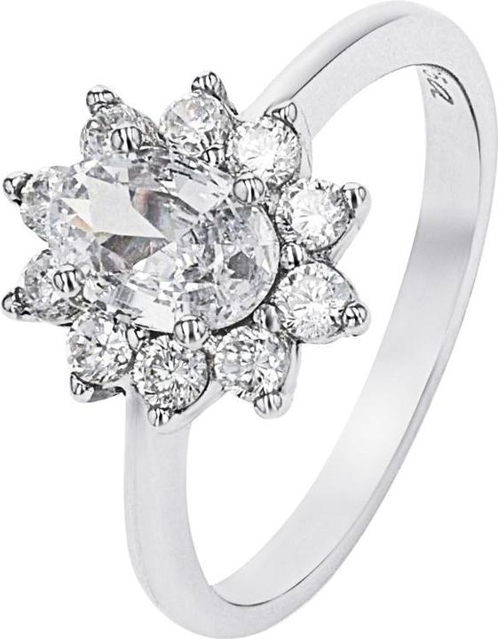 Immagine prodotto Amor Ringe für Damen, 925 Sterling Silber, Zirkonia synth. | Blume (54, 925 Argento)