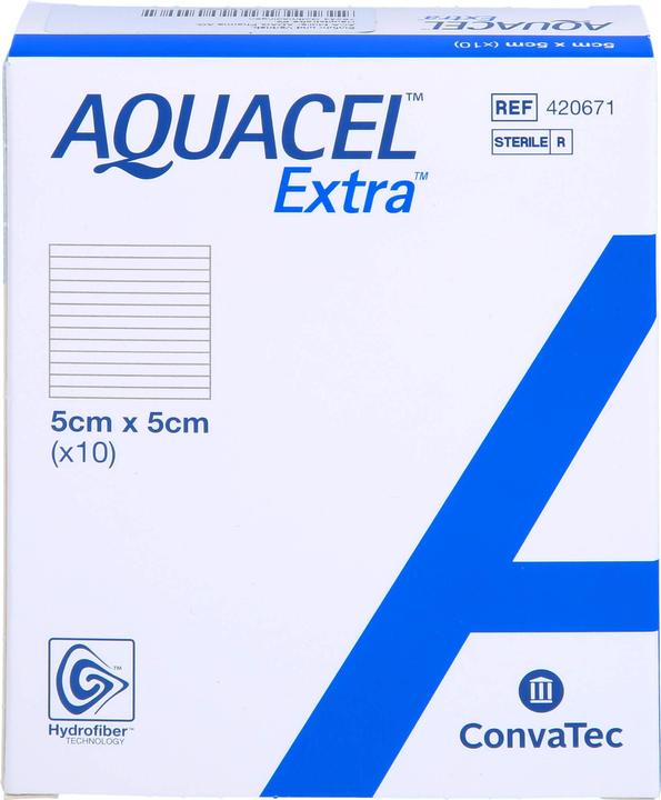 Immagine prodotto Aquacel Ag Medicazione per ferite Extra Hydrofiber 5 x 5 cm 10 pezzi (10 x)