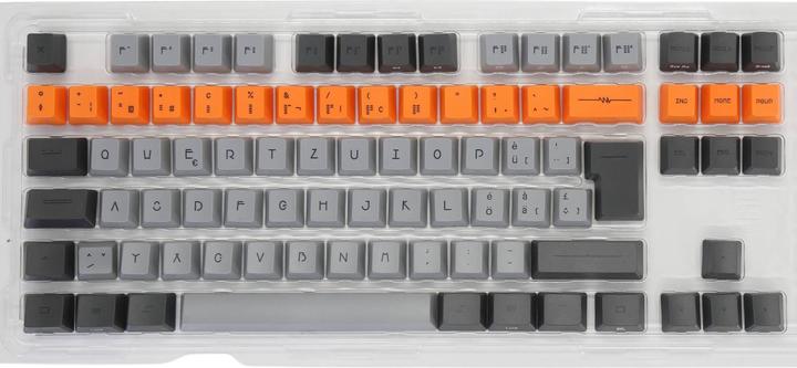 Orange, Grau, Schwarz