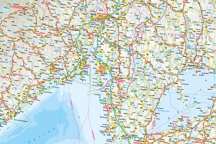 Produktbild Landkarte Südschweden, Südnorwegen 1:875.000 875000
