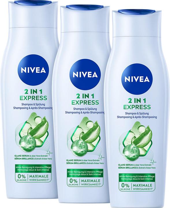 Actual product image NIVEA 2in1 Express (750 ml, Liquid shampoo)