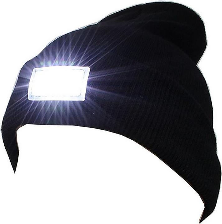 Actual product image JTI Beanie with LED Lamp - Black (18 - 20)