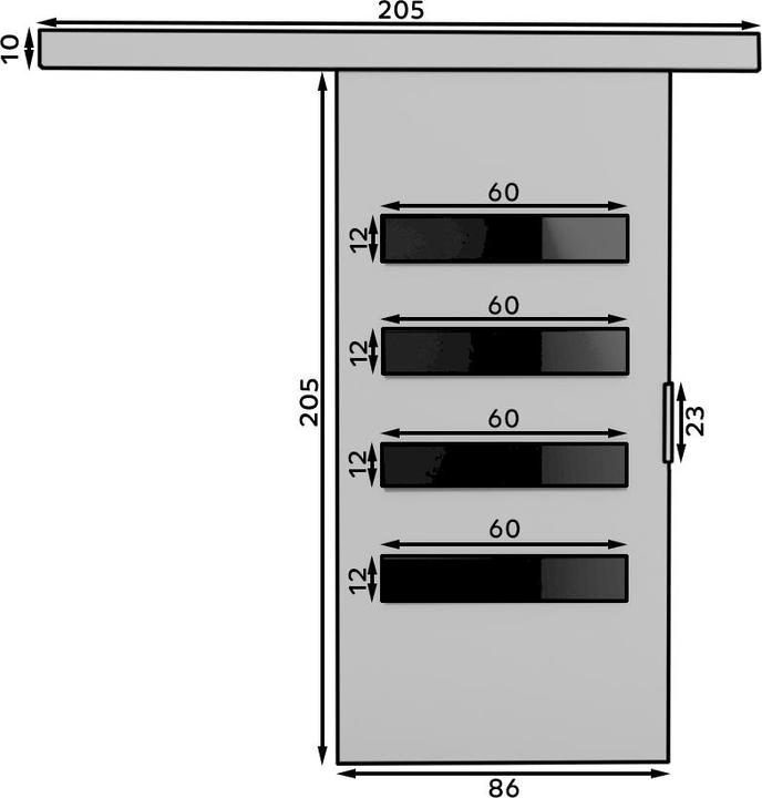 Actual product image ADRK Furniture Sliding doors FORLI 86