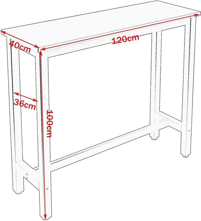 Actual product image Woltu Bar table (120 x 100 x 40 cm)
