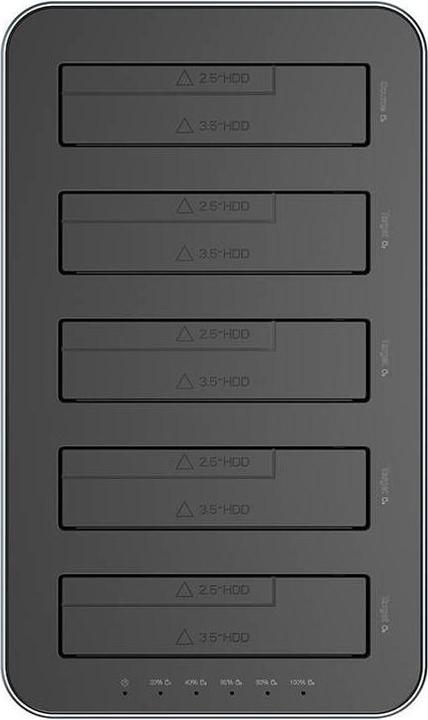 Actual product image Orico docking station for 2.5" / 3.5" HDD / SSD, 5Gbps, USB-C to USB-C/A with cloning function (blac