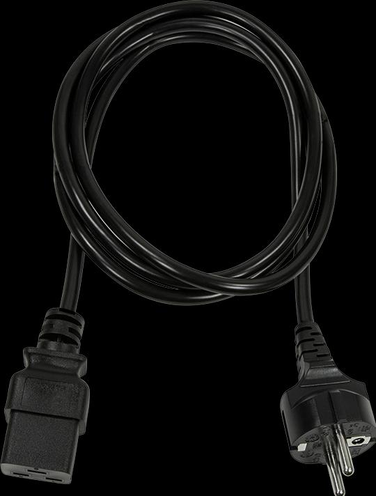 Image du produit LogiLink Cordon d'alimentation CEE 7/7-IEC C19 noir 1.80m (1.80 m)