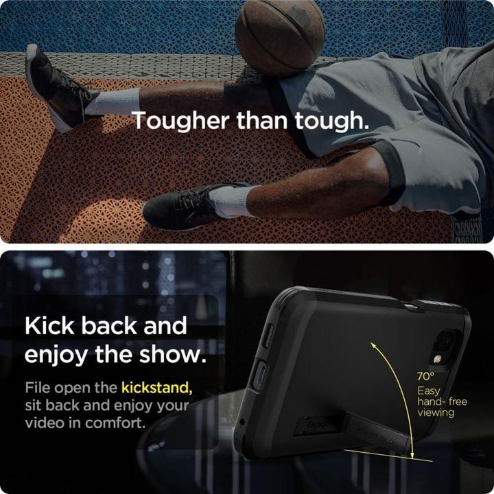 Productafbeelding Spigen TOUGH ARMOR GALAXY XCOVER 6 PRO Zwart (Samsung Galaxy XCover 6 Pro)