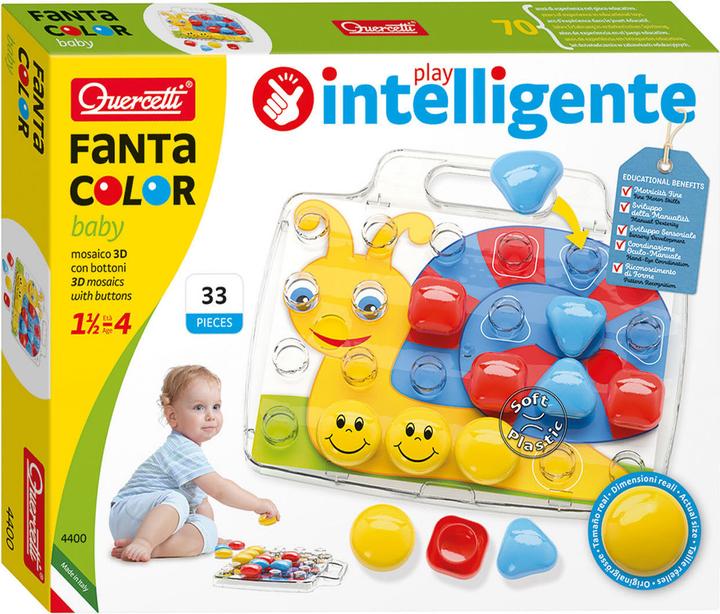 Produktbild Quercetti Mosaik-Steckspiel FantaColor Baby Startset (33 Teile)