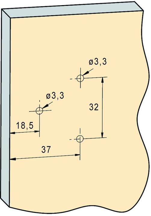 Produktbild Prämeta Einachs-Dünntürtopfbänder SERIE 3000 Flachband, Türauflage 7 m
